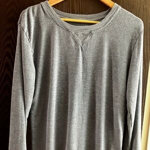 Felina Women's Long Sleeve Pajama Top in Light Blue - Size Small